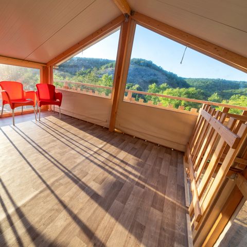 Lodge 6 personen - Luxuriöses Lodge-Zelt Belle Vue
