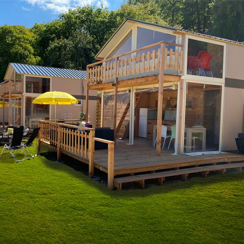 Lodge 6 personen - Luxuriöses Lodge-Zelt Belle Vue