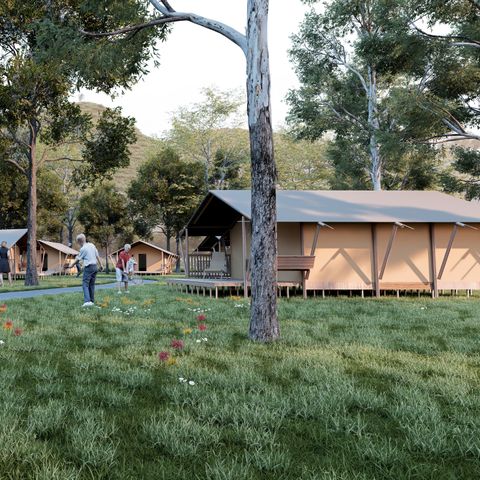 Safarizelt 6 personen - Übernachtung Bergerac Deluxe