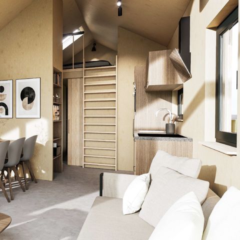 Chalet 8 personen - Dordogne Deluxe - mit zusätzlichem Zelt