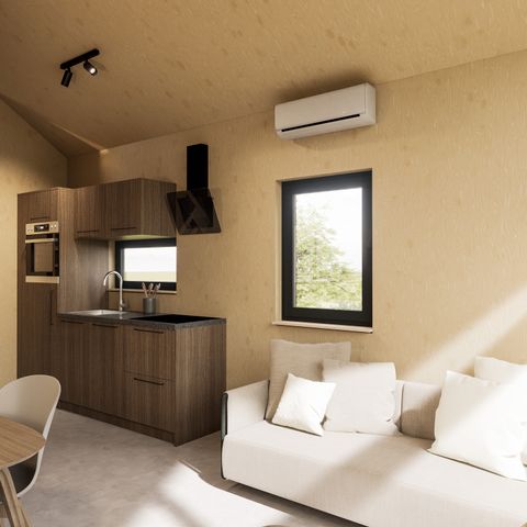 Chalet 8 personen - Dordogne Deluxe - mit zusätzlichem Zelt