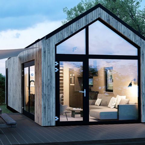 Chalet 8 personen - Dordogne Deluxe - mit zusätzlichem Zelt