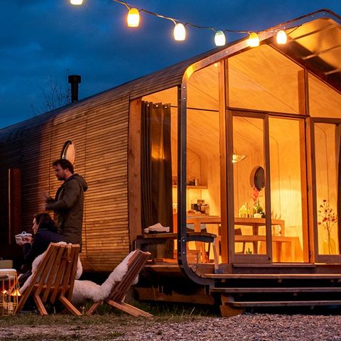 Chalet 2 Personen - Rundumhaus mit Sauna und Badewanne