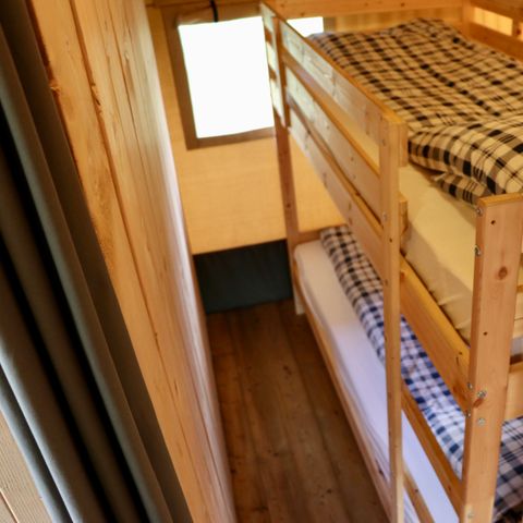 Safarizelt 4 personen - einschließlich sanitärer Einrichtungen
