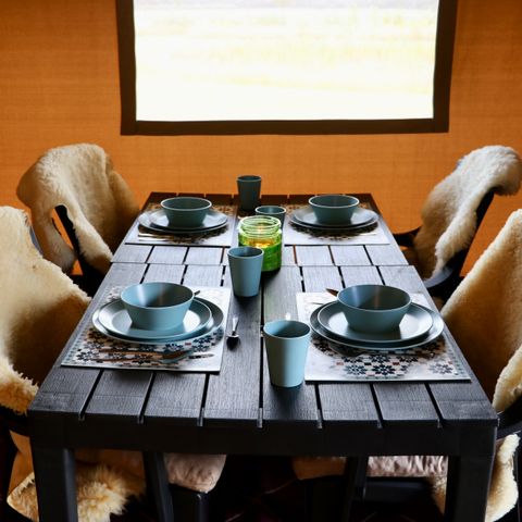 Safarizelt 4 Personen - einschließlich sanitärer Einrichtungen