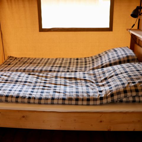 Safarizelt 4 personen - einschließlich sanitärer Einrichtungen