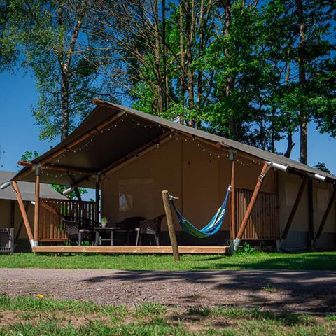 Safarizelt 4 Personen - einschließlich sanitärer Einrichtungen