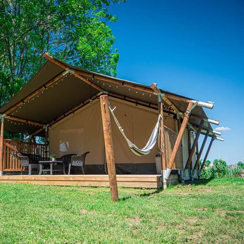 Safarizelt 4 Personen - einschließlich sanitärer Einrichtungen