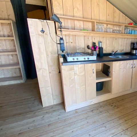 Safarizelt 6 Personen - einschließlich sanitärer Einrichtungen