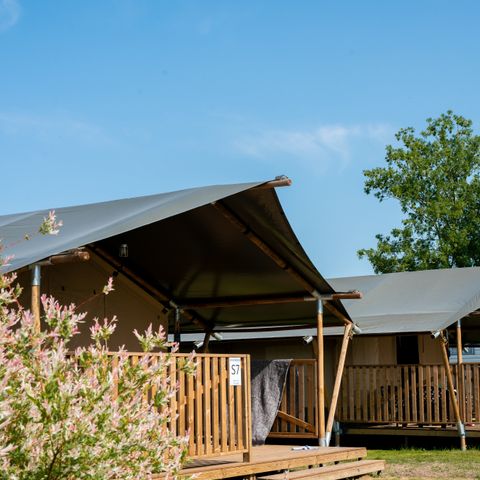 Safarizelt 4 Personen - einschließlich sanitärer Einrichtungen