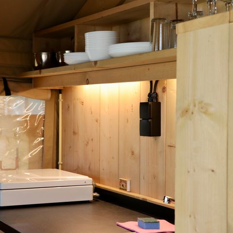 SafariZelt 5 Personen - einschließlich sanitärer Einrichtungen