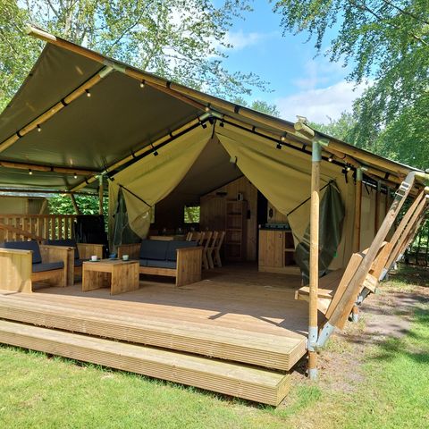 Safarizelt 6 Personen - einschließlich sanitärer Einrichtungen