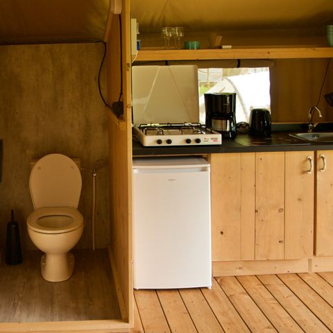Safarizelt 6 personen - inkl. Toilette