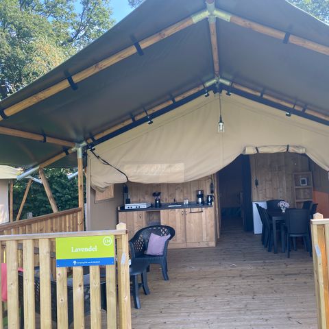 Safarizelt 5 Personen - einschließlich sanitärer Einrichtungen