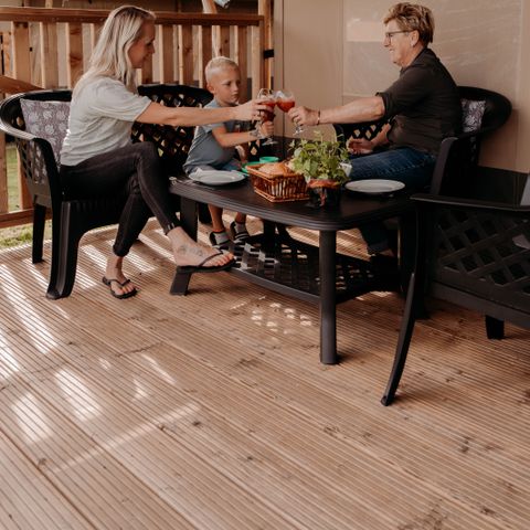 Safarizelt 4 Personen - einschließlich sanitärer Einrichtungen