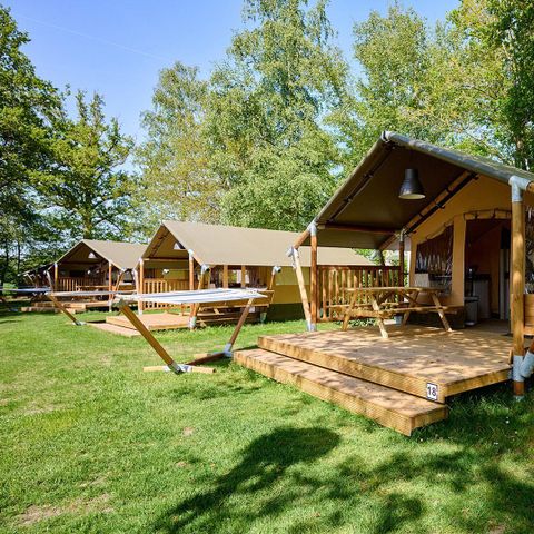 SafariZelt 4 Personen - Kompakt mit eigener Sanitäreinheit