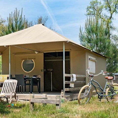 Safarizelt 4 Personen - einschließlich sanitärer Einrichtungen