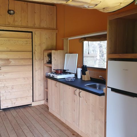 Safarizelt 6 Personen - einschließlich sanitärer Einrichtungen