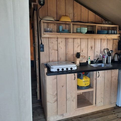 Safarizelt 6 Personen - einschließlich sanitärer Einrichtungen