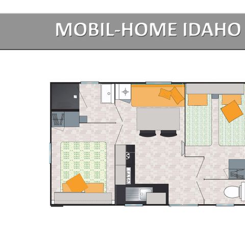 Mobilheim 4 Personen - IDAHO STANDARD