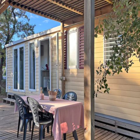Mobilheim 6 Personen - Mobil Home Aqua 3 Zi 6 Pers Terrasse Halbüberdacht Clim TV