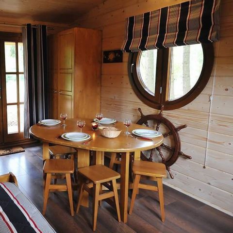 Chalet 5 Personen - Cabane de Sam mit Klimaanlage ( kleines Familienhaus, privates Spa auf der Terrasse ) / 5 Pers. inkl.