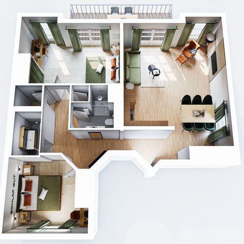 Apartement 6 Personen - Luxus 4+2P mit Aussicht