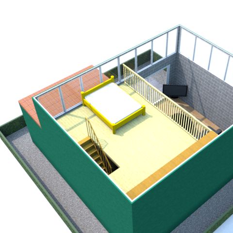 Bungalow 2 Personen - Ferienhaus