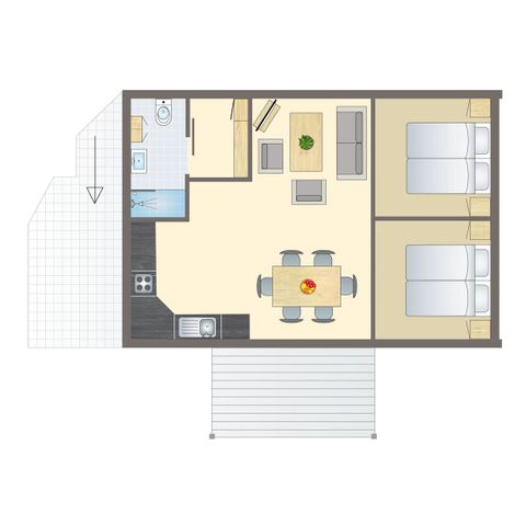 Bungalow 4 Personen - 4B4