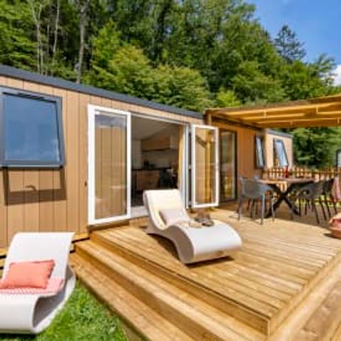 Mobilheim 6 Personen - Cottage Cocoon 6p 3ch 2SdB clim Premium
