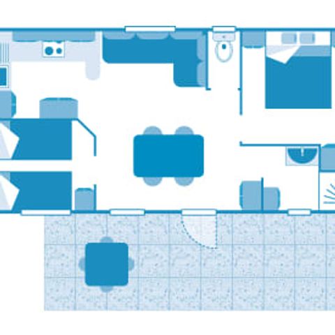 Mobilheim 4 Personen - Cottage Savannah 4p 2ch ****