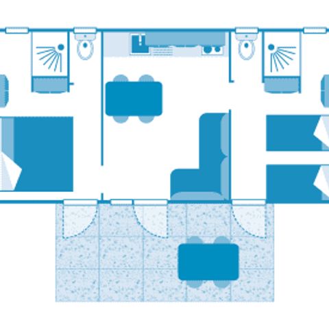 Mobilheim 4 Personen - Cottage Lumini 4p 2ch ****