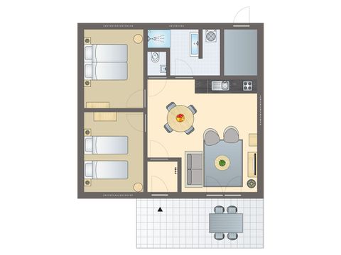Bungalow 4 personen - 4-Personen-Ferienhaus