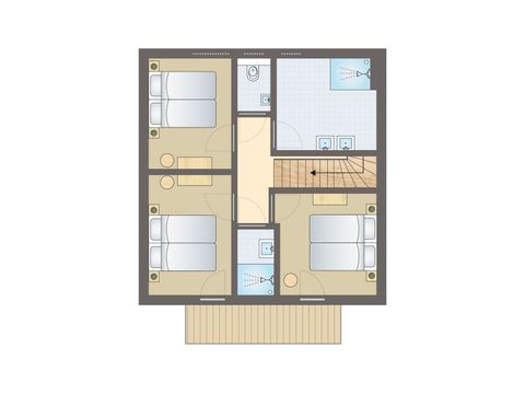 Bungalow 6 personen - 6-Personen-Ferienhaus