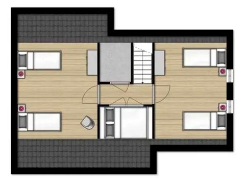 Bungalow 4 Personen - Esdorp mit Kastenbett | 4+2 Personen