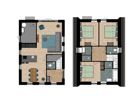 FERIENHAUS 6 Personen - Koggehuys Außen-Whirlpool