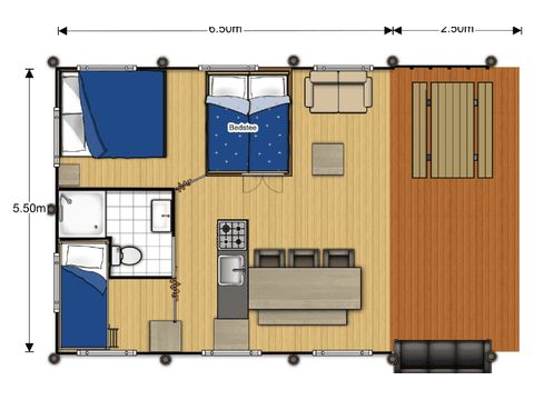 SafariZelt 6 Personen - Villatent Cottage