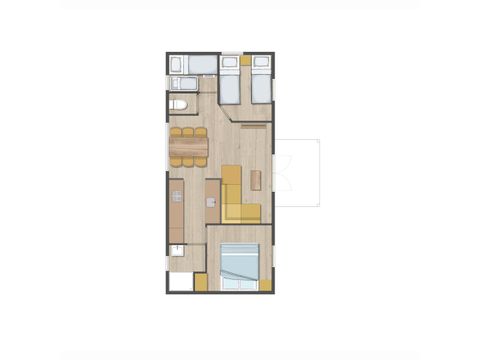 Bungalow 6 personen - Charlies Dünenhaus