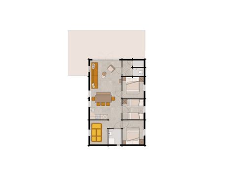 LODGE 6 Personen - Woezel & Pip - Mit Spielzimmer