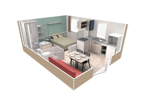Mobilheim 2 personen - Agay – EVO 20 m² Komfort / klimatisiert Meerblick