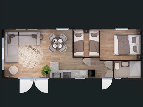 LODGE 4 Personen - Strand Rast