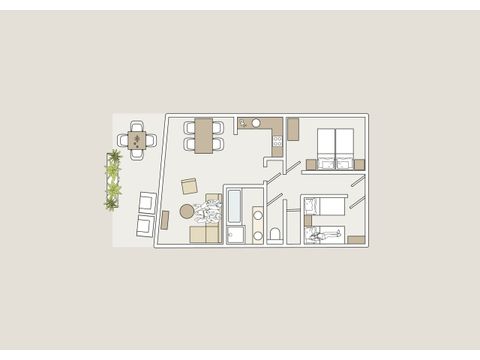Wohnung 4 personen - Mittel