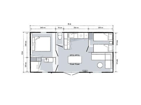 Mobilheim 4 Personen - Sunêlia Prestige Escapade 2 Zimmer