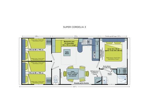 Mobilheim 4 personen - LOGGIA