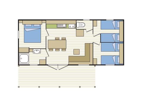 Mobilheim 6 Personen - SANTORIN EVASION