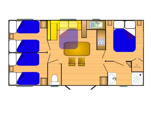 Mobilheim 6 Personen - Grand 860-3 CD