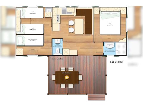 Mobilheim 6 personen - SunLodge Aspen