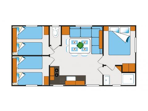 Mobilheim 8 Personen - CLIM - TV