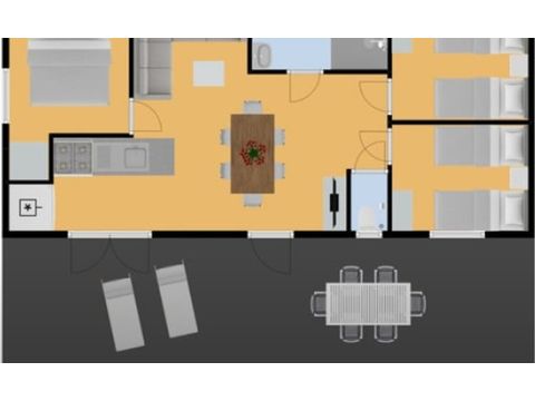 Mobilheim 6 Personen - Mobilheim Les Milandes