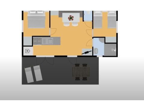 Mobilheim 4 Personen - Mobilheim Cadouin